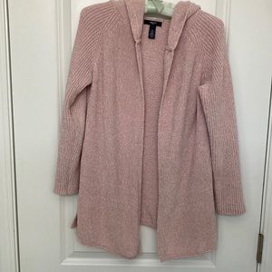 Cozy GAP pearl pink hooded cardigan sweater
